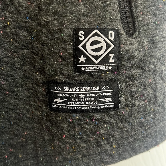 Square Zero Size Small Men’s Baseball Jersey with multicolored specks - Picture 5 of 8